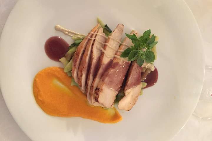 Een van de gerechten bij Rajh