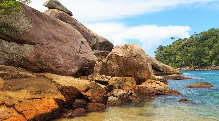 Caxadaco strand op het eiland Ilha Grande