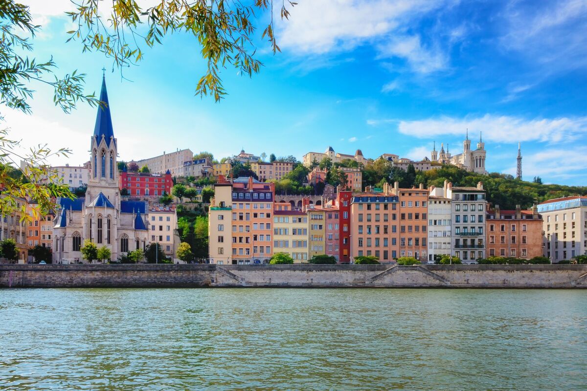 Stadsbeeld Lyon, Frankrijk