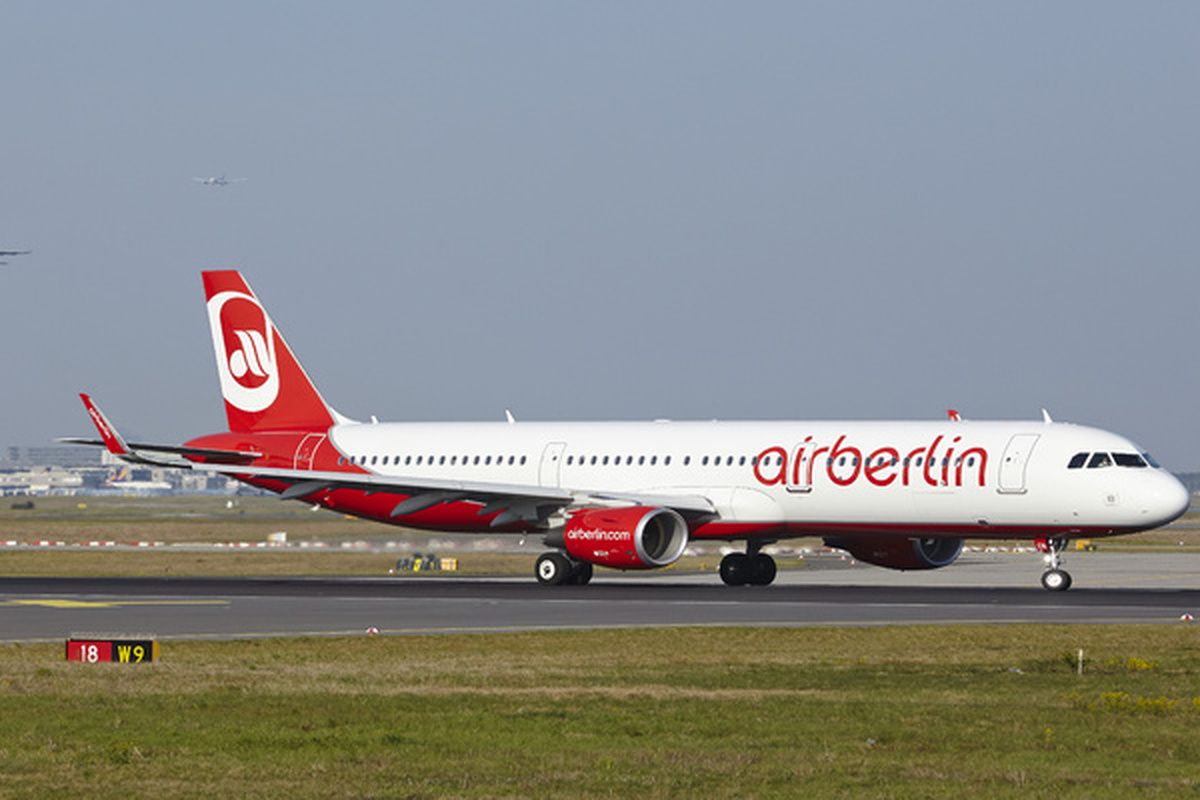 Vliegtuig van Air Berlin