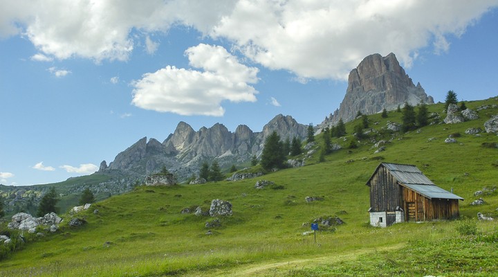 Passo Giau, Dolomieten, Veneto, berglandschap