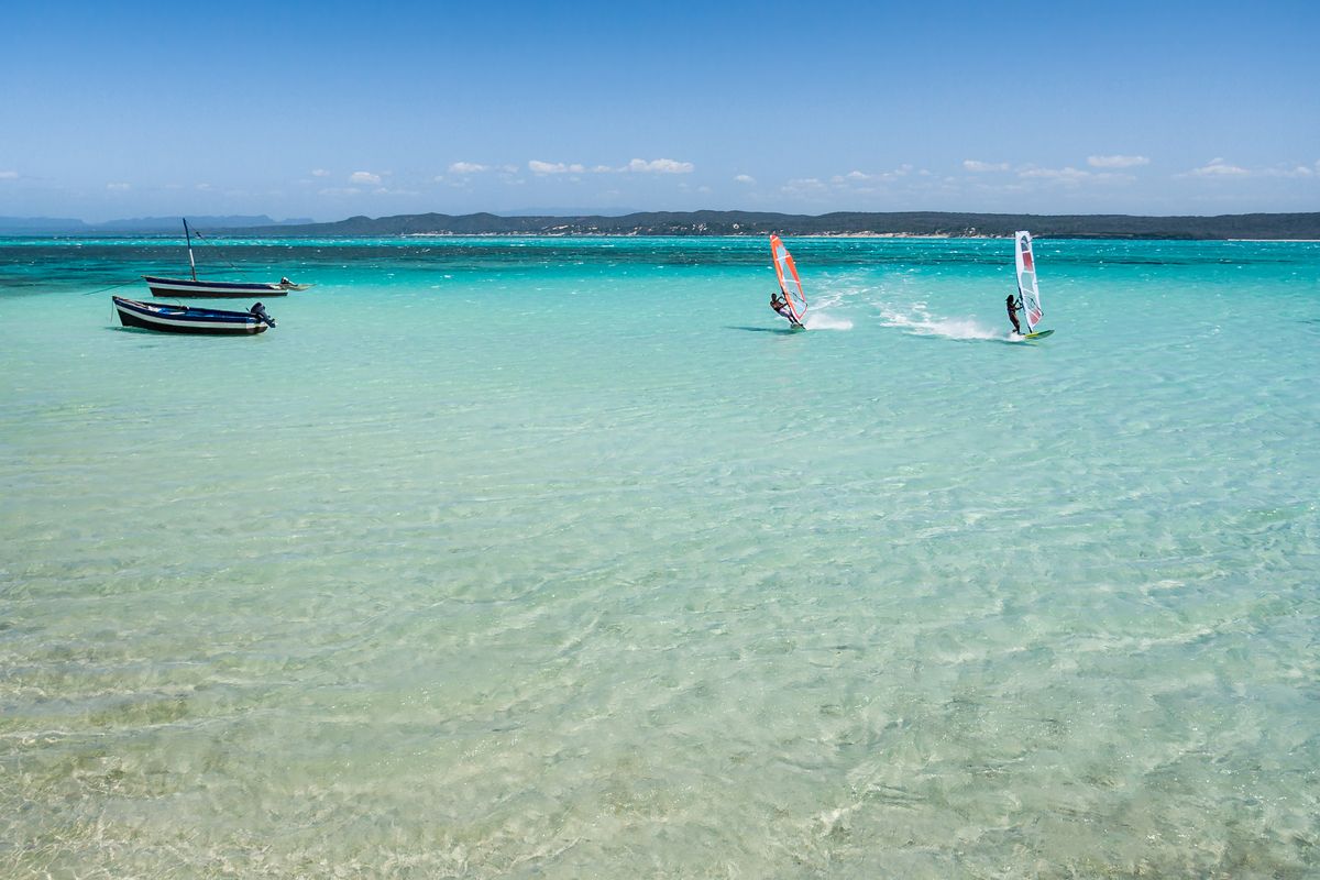 Windsurfen op Kaapverdië