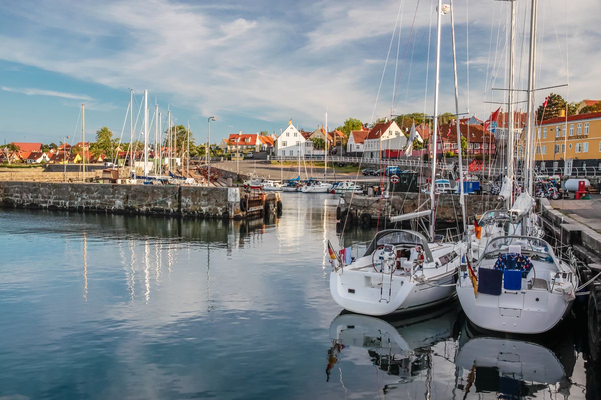 De haven van Bornholm 