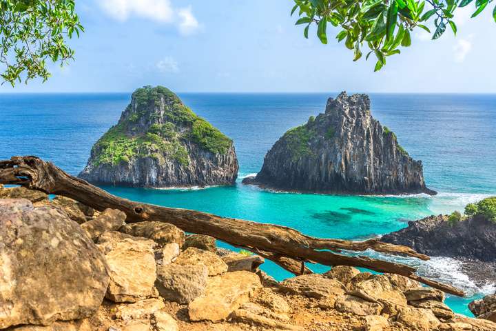 Uitzicht vanaf het eiland