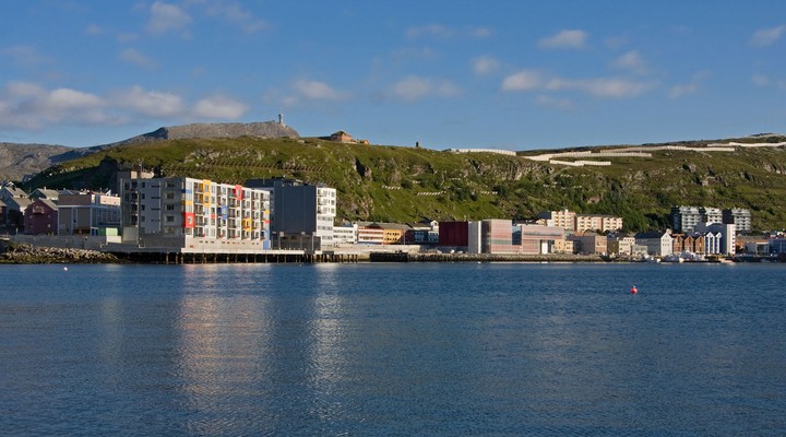 Hammerfest ligt in het noorden van Noorwegen