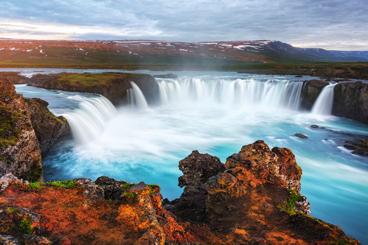 De Godafoss waterval in Noord-IJsland