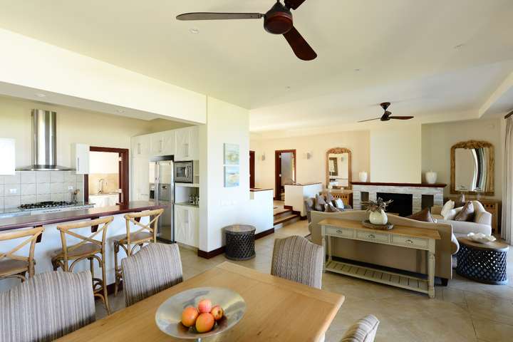 Een voorbeeld van het interieur van de villa