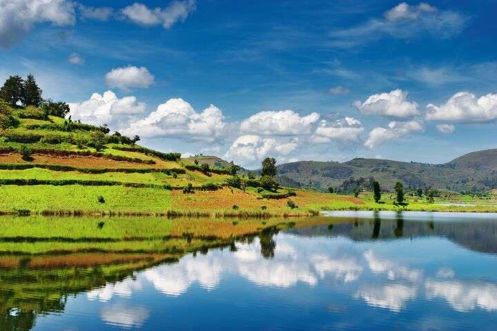 Bergmeer Bunyonyi in Uganda