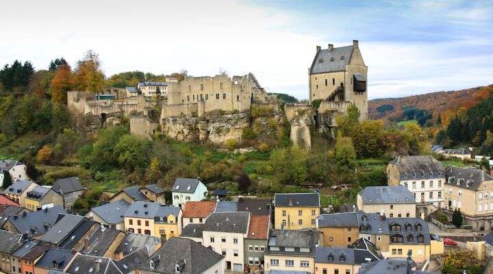 Kasteel in Larochette, Luxemburg