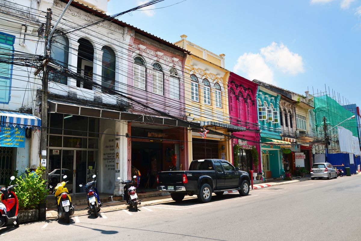 Straten van Phuket in Thailand