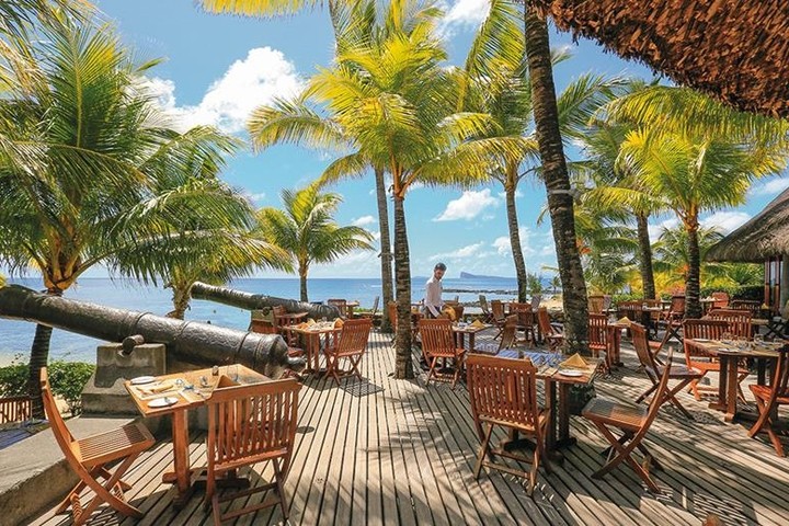 Terras van hotel
