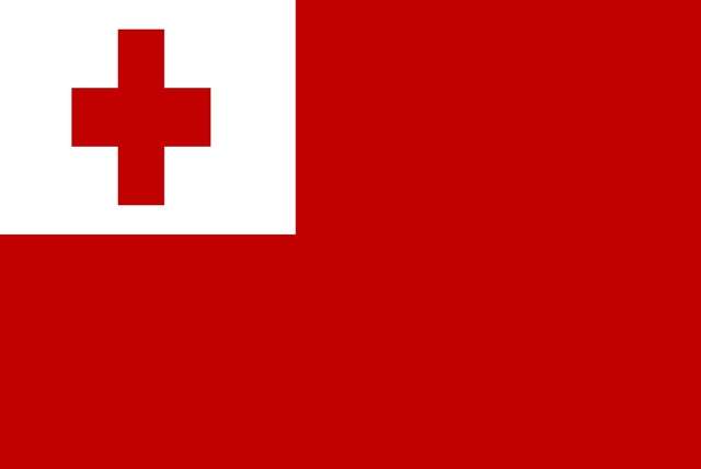 De vlag van Tonga