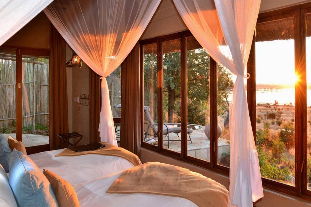 Uitzicht vanuit een Ngoma Safari Lodge