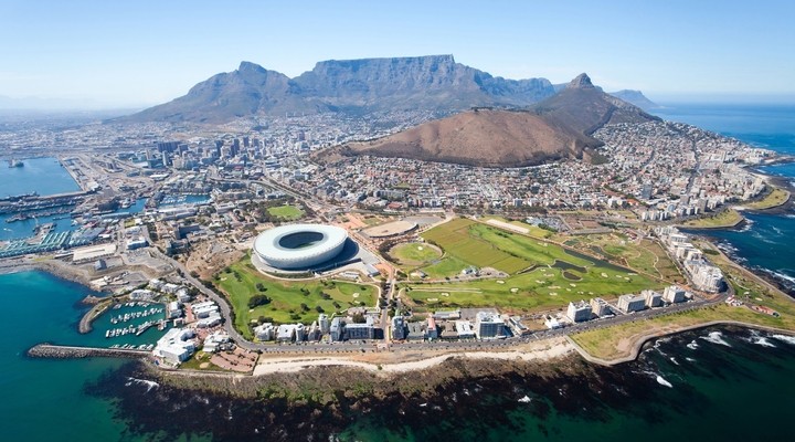 Kaapstad met op de achtergrond de Tafelberg