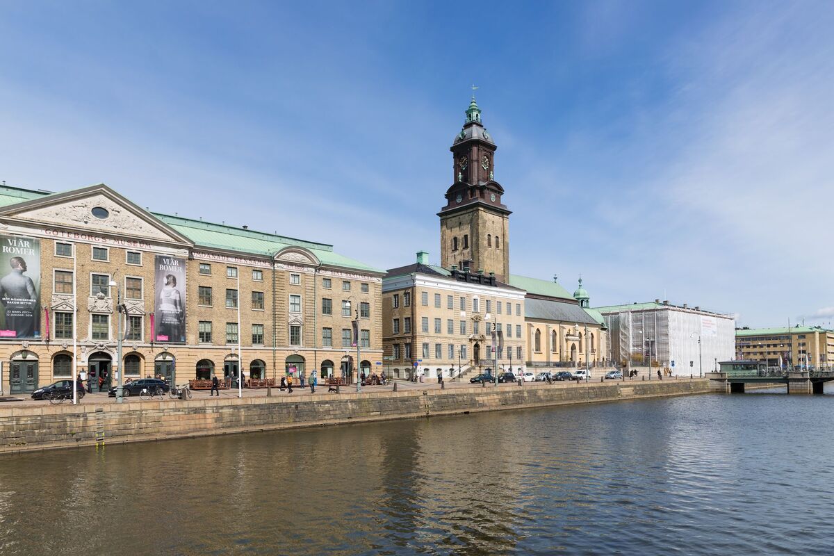 Stadsmuseum en kerk in Goteborg - Zweden