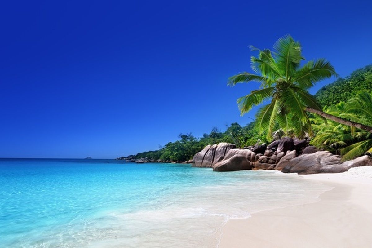 Anse Lazio op Praslin, Seychellen