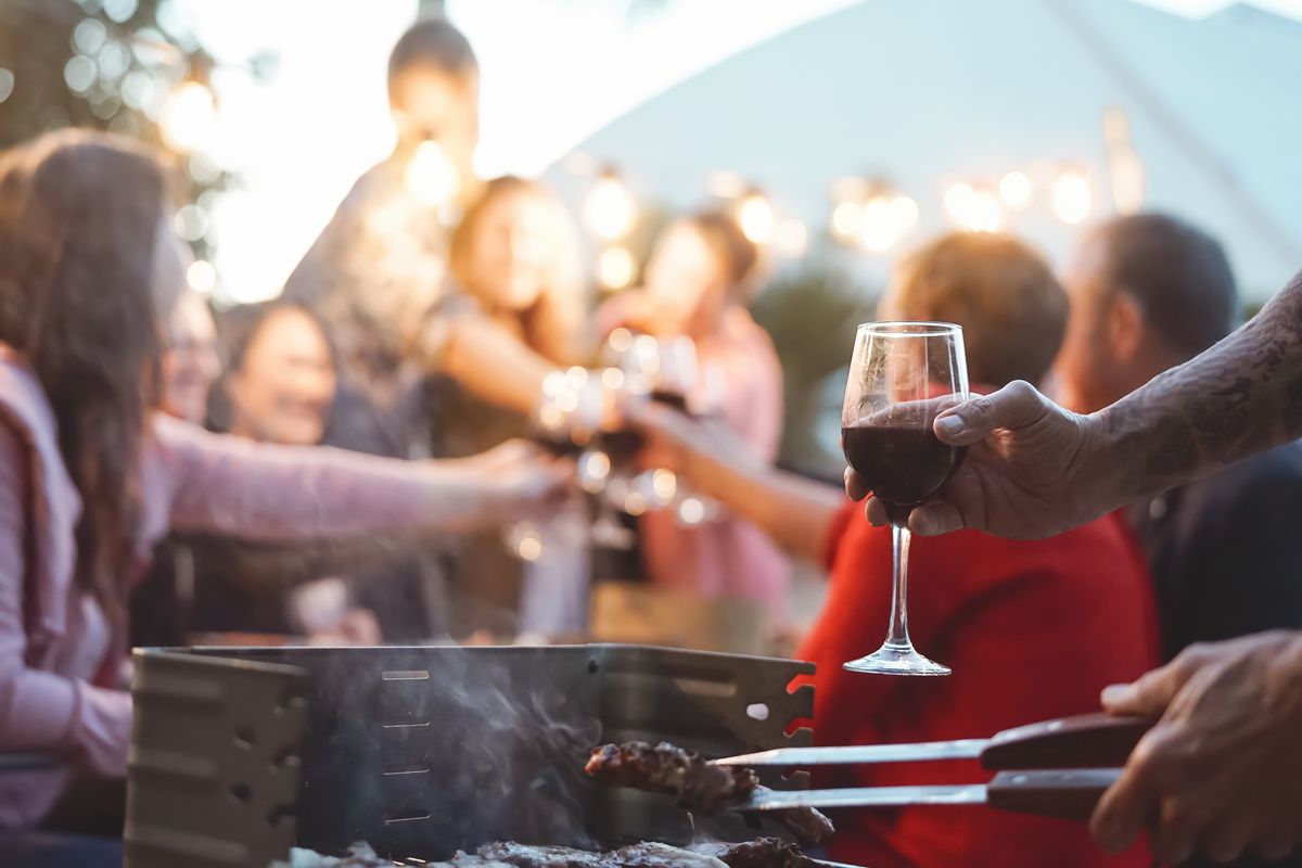 Australische barbie met vrienden en familie