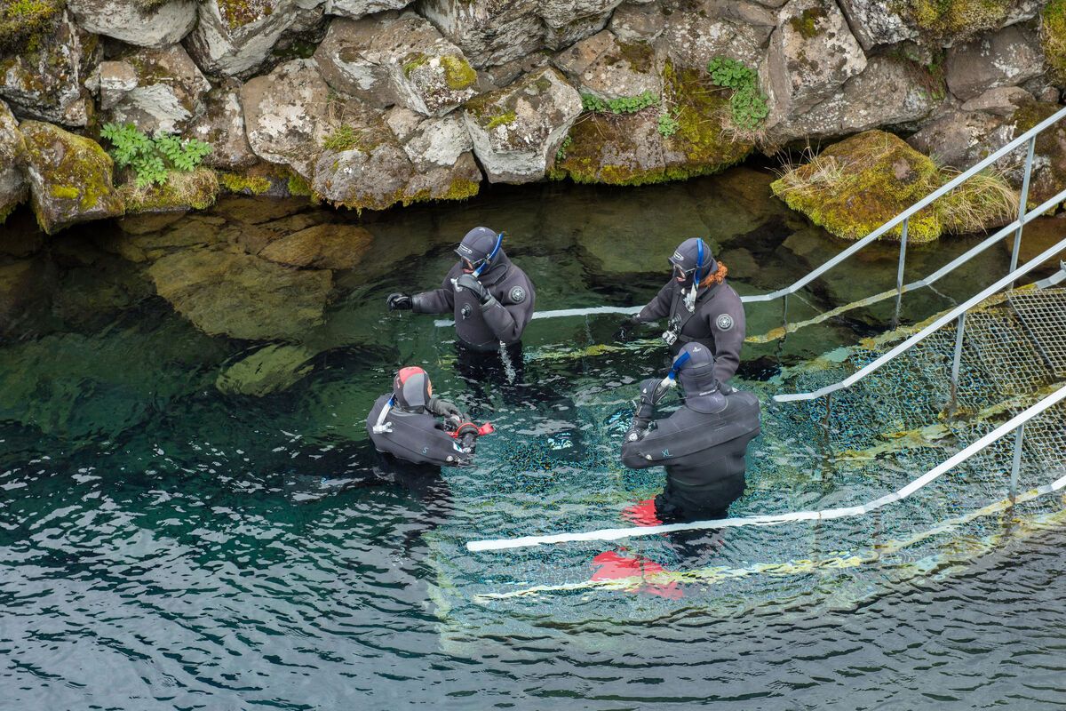 Het plateau waar je de kloof in gaat