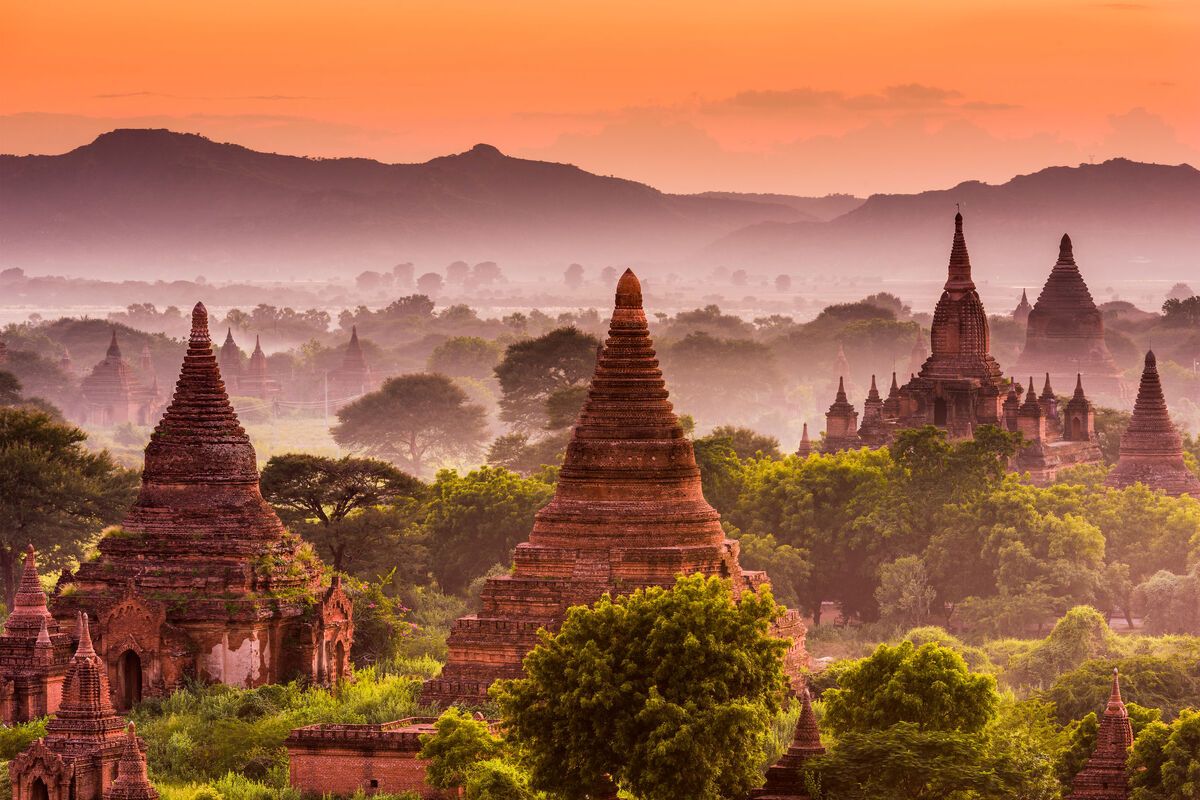 Oude tempels in Bagan