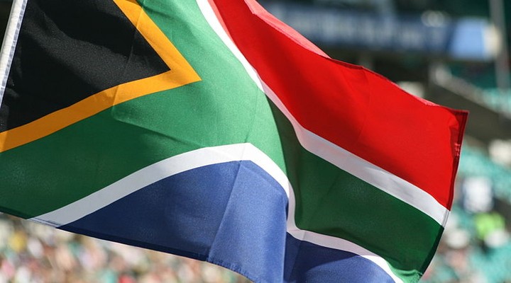 De vlag van Zuid Afrika