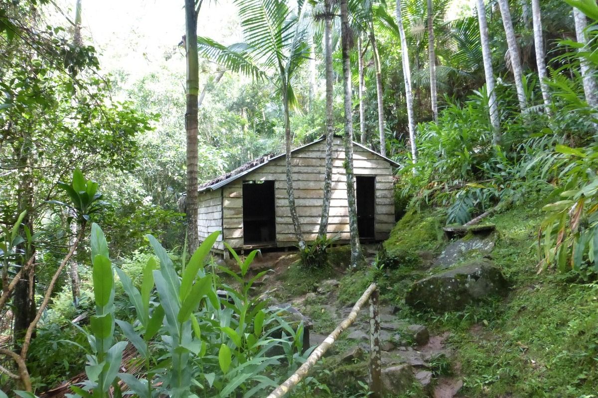 Een van de hutjes die we bezocht hebben