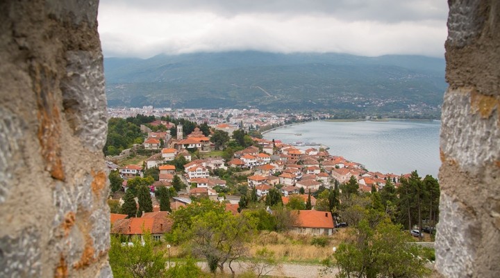 De stad Ohrid