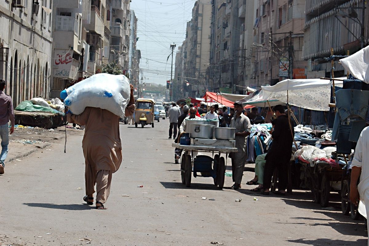 De straten van Karachi, Pakistan