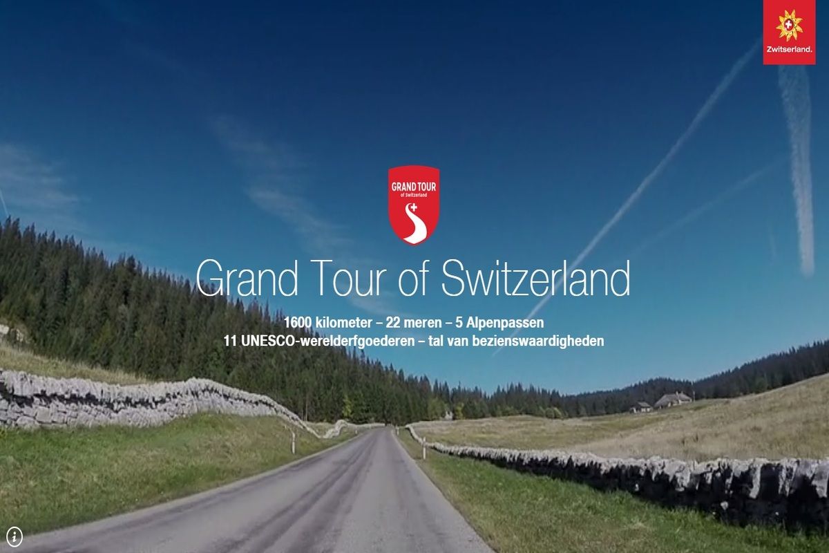 De virtuele versie van de Grand Tour Zwitserland