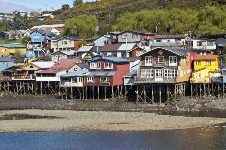 Palafitos in Castro, Chiloé