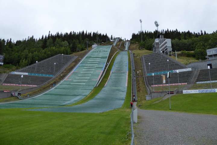 De skischans in Lillehammer