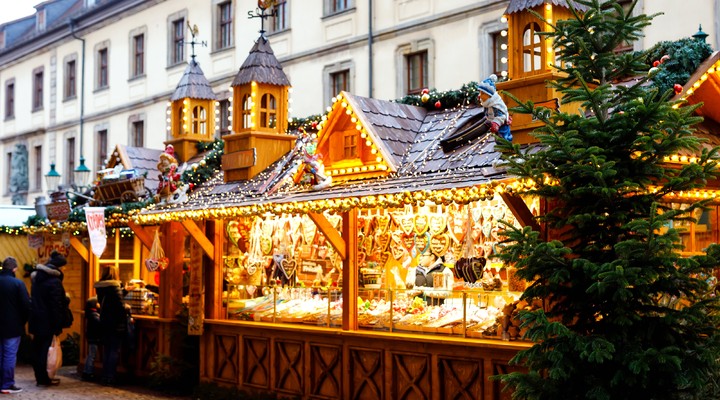 Een kerstkraam in Duitsland