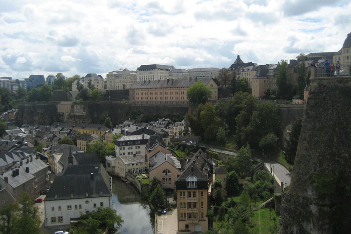 Uitzicht vanaf de kazematten, Luxemburg