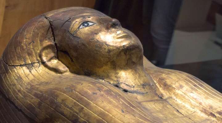 Mummie in het Egyptisch Museum, Caro