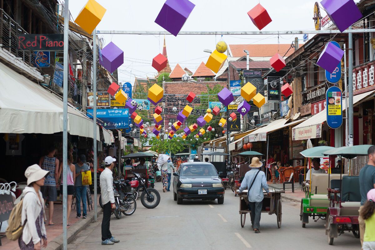 Straatbeeld Siem Reap