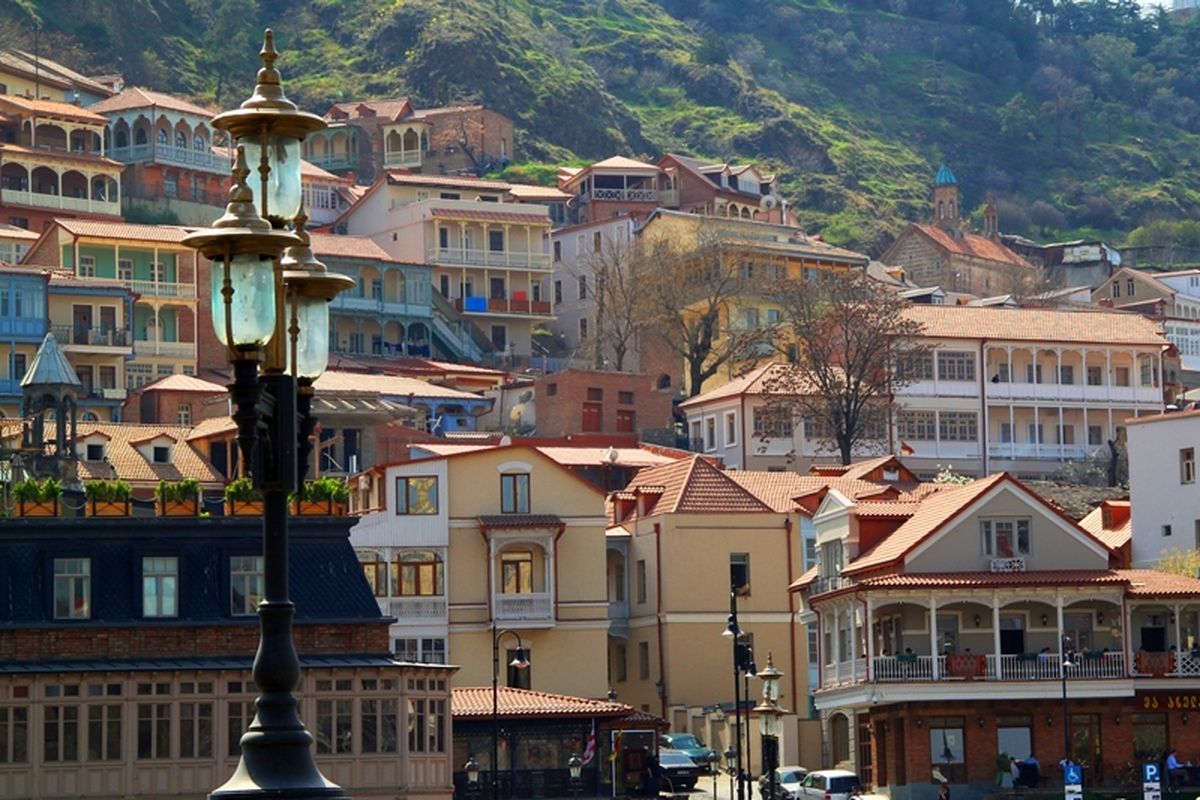 het straatbeeld in Tblisi 