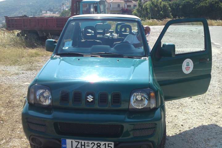 De jeep waarmee we op pad gingen