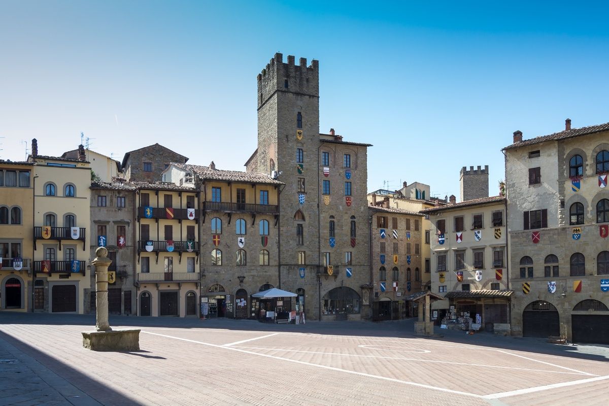 Piazza Grande, Arezzo, Italie