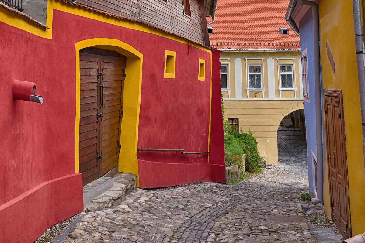De kleurrijke straten in Sighisoara