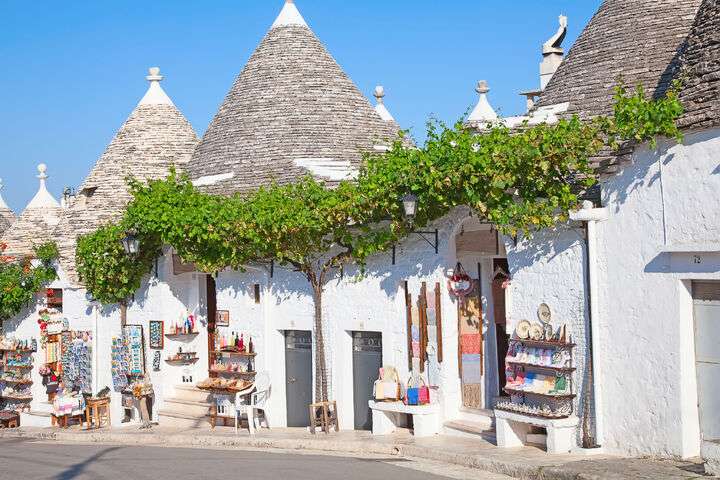 De trulli in Alberobello