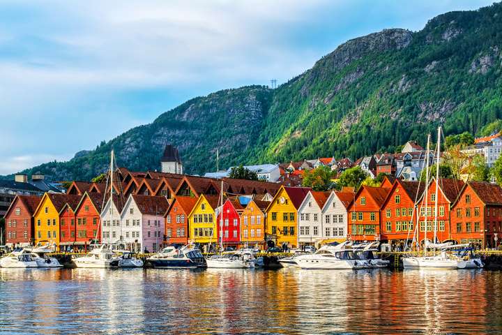 De huisjes in Bergen