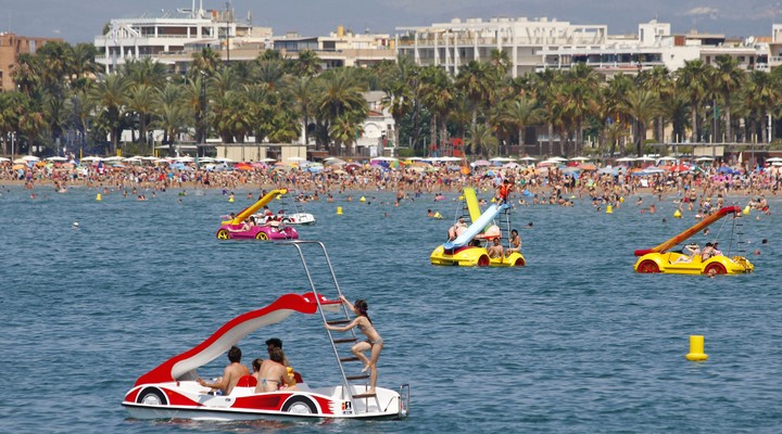 Salou gezien vanaf het water - Spanje