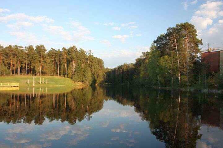 Egle vijver in Druskininkai, Litouwen