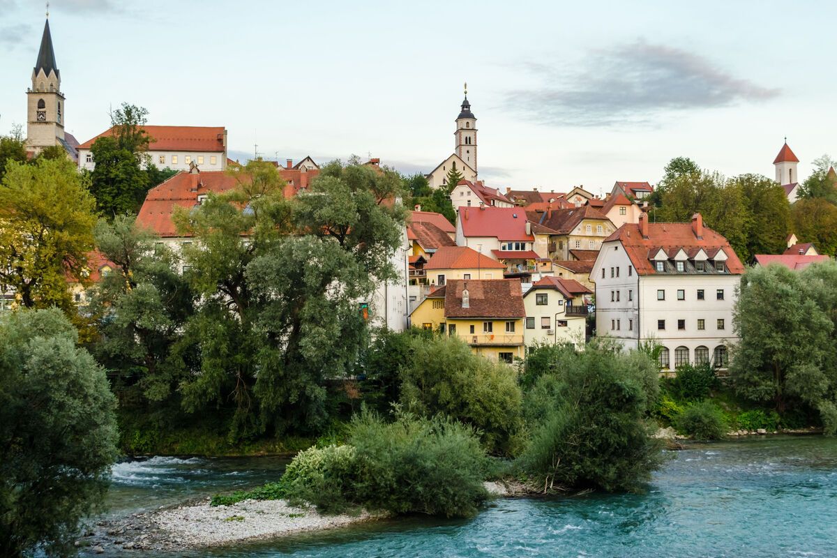 Stadsbeeld Kranj - Sloveni�