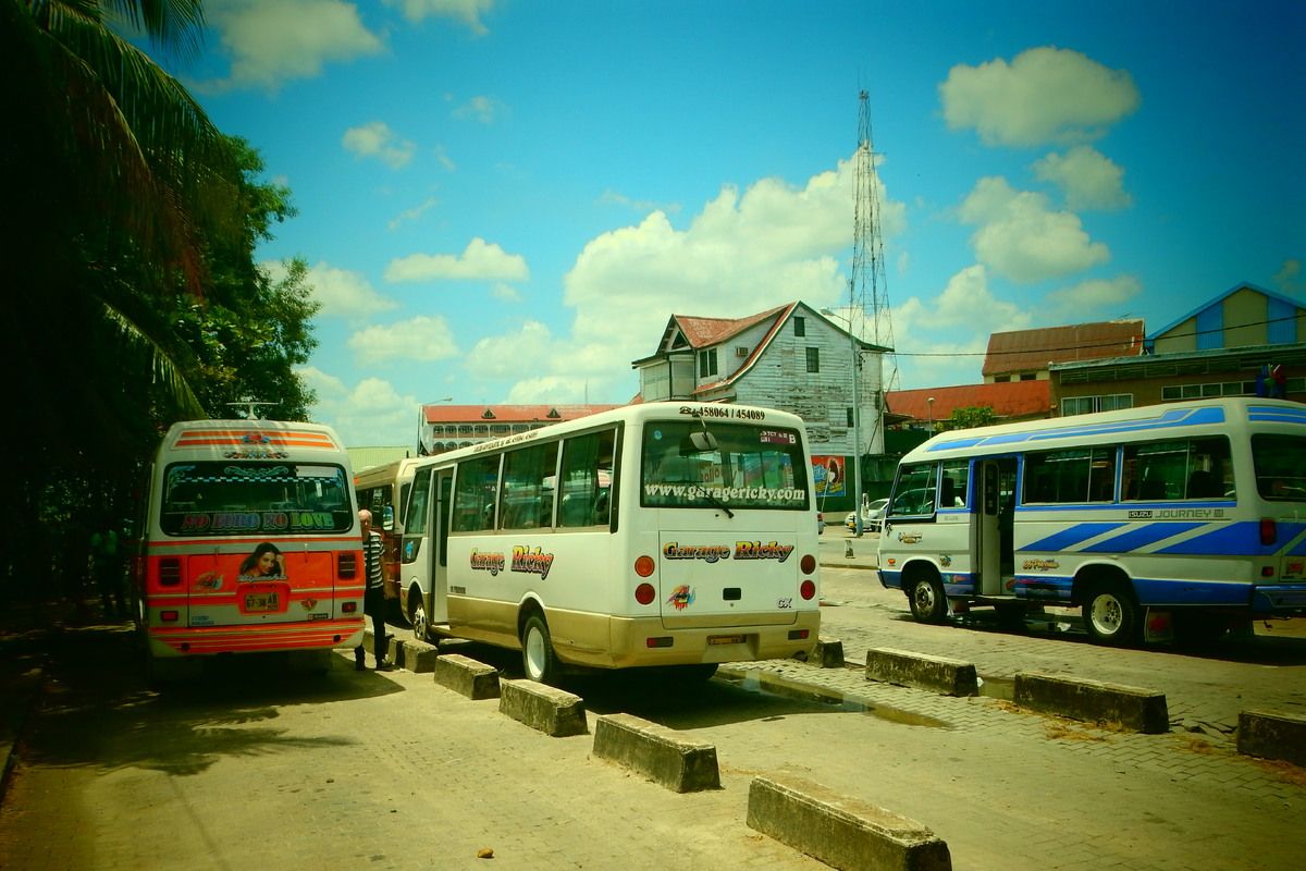Bussen in Paramaribo