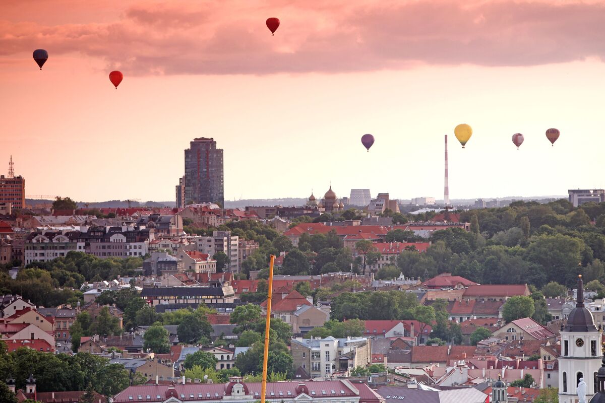 De hoofdstad Vilnius