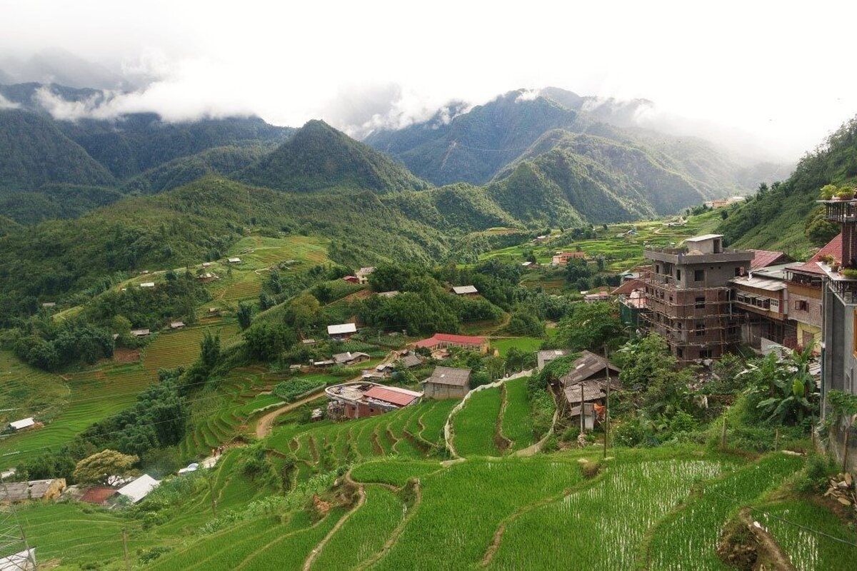 Het prachtige landschap van Sapa