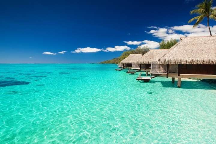 Huisjes op de Malediven