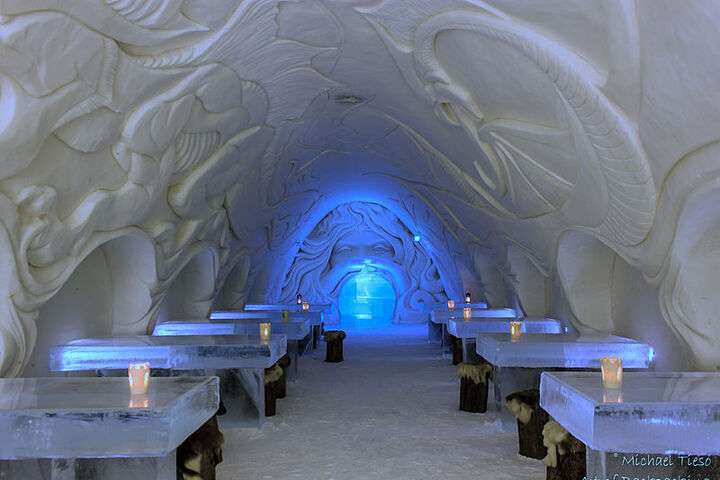 Het sneeuwkasteel in Kemi