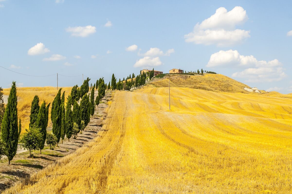 Crete Senesi., landschap Siena