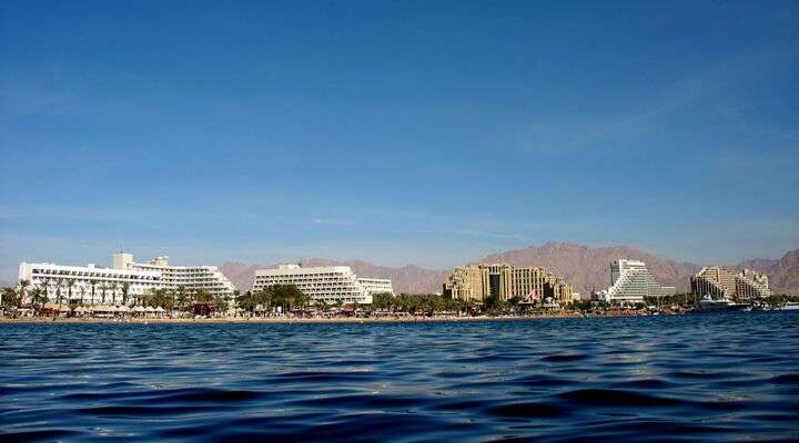 Eilat gezien vanaf het water